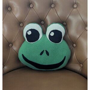 Handcrafted Cashmere Frog Pillow Brand New One Of A Kind